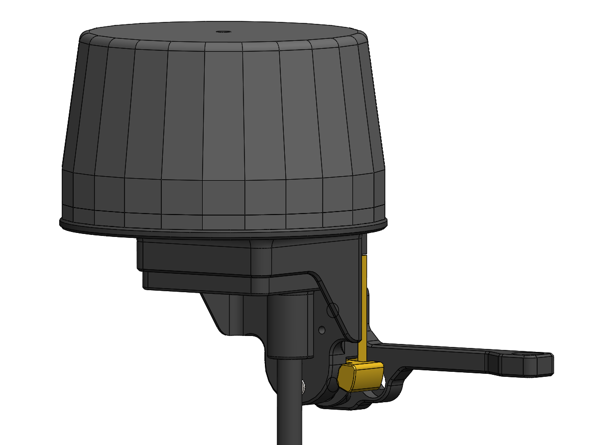 GNSS antenna fully seated